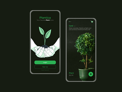Plantica : Your Favorite Plant Store app app design design ecom nature plant care plant store ui ux