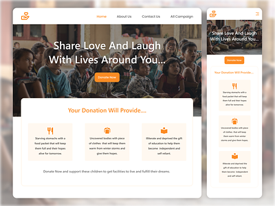 Charity - Responsive Web UI Design