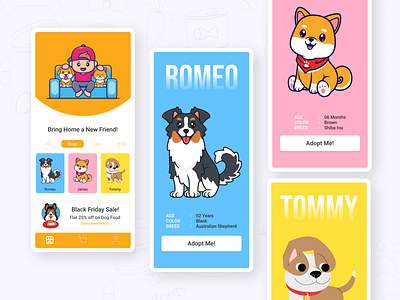 Pet Buddy : Pet Store App UI Design android app app app design design mobile ui pet store ui ui design ux