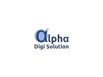 Digital Marketing Agency Logo : Alpha Digi Solution branding digital marketing agency graphic design logo marketing logo
