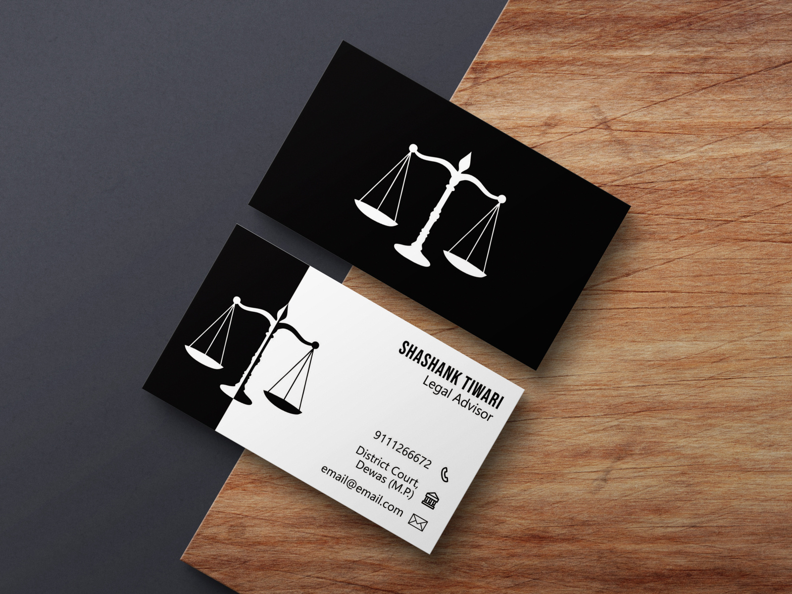 Business Card For Legal Advisor By Anahcra Infotech On Dribbble