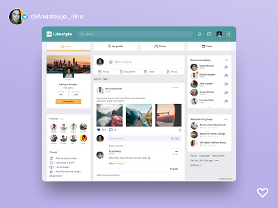 Concept design for social network