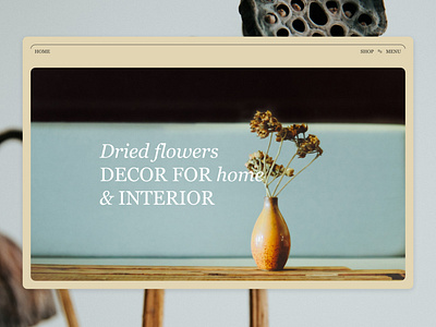 Landing page for selling dried flowers