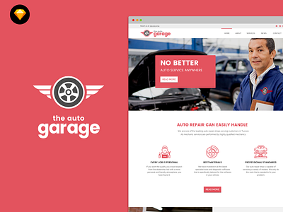 Auto Garage website template download free website template