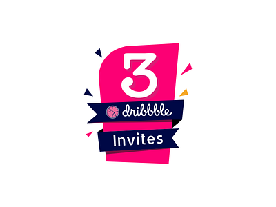 3 Dribbble Invites