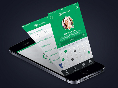 App app calendar download free icon ios iphone landing profile ui design user interface ux