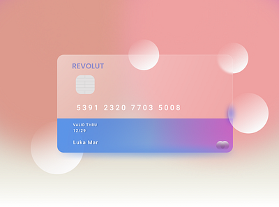 credit card design minimal typography