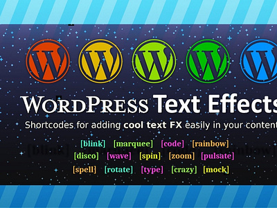 WordPress Text Effects