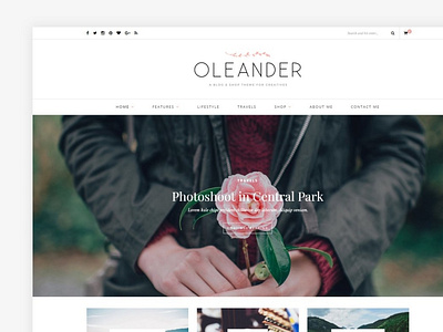 Oleander - A Blog & Shop Theme