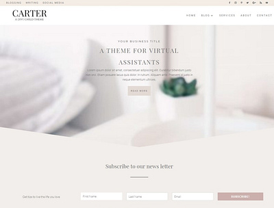 Carter - Divi Child WordPress Theme business logo business theme shopify website web theme web theme design web themes website templates wordpress wordpress design