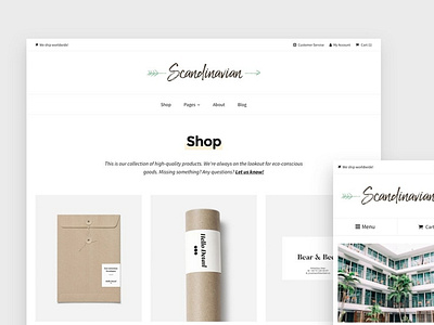 Scandinavian - Minimal WP Shop Theme