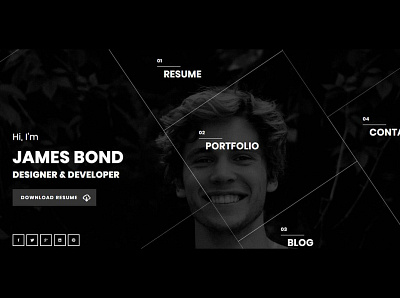 Hello - Resume WordPress Theme branding graphic design portfolio portfolio theme web theme wordpress