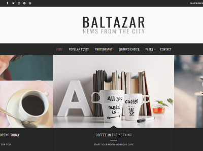 Baltazar – A Gentleman’s WP Blog blog blog template branding graphic design web themes website wordpress blog wordpress theme