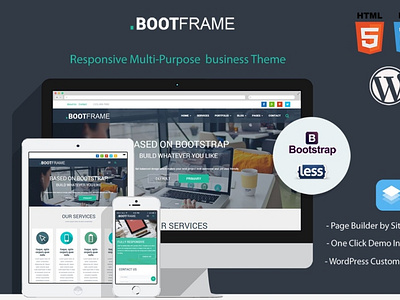 BootFrame - WordPress theme