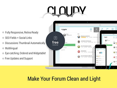 Cloudy - Responsive Vanilla Forums