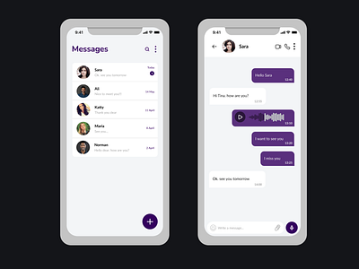 Daily UI #013 | Direct Messaging