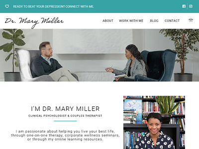 site for psychologist psychology web design