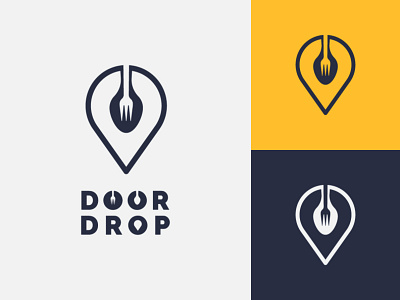 Door Drop app logo app branding design graphic design icon logo ui ux vector