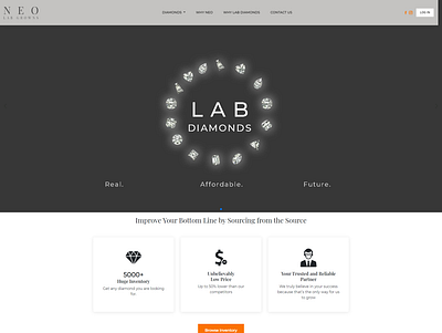 Neo Lab Diamond angular design diamond javascript jquery sass web