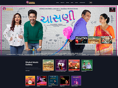 Shukul Showbiz bollywood entertainment front design gujarati hollywood india media movies movies app showbiz webdesign