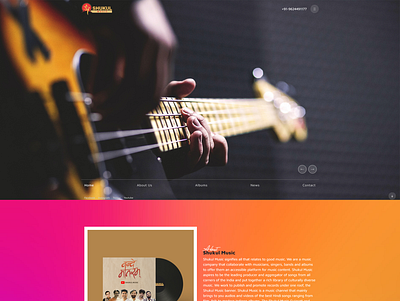 Music album design javascript jquery music video web