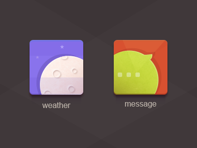 icons message weather