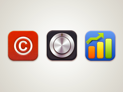 icons copyright setting trend