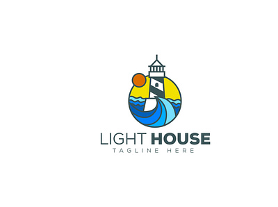 Light House Logo ocean