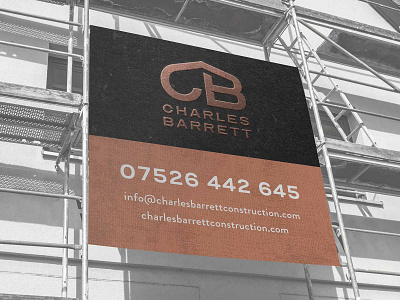 Legacy Design Agency: Roofing Company Branded Sign.