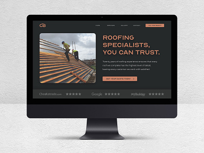 Legacy Design Agency: Roofing Company Website.