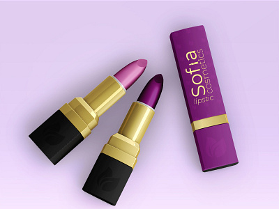Lipstick Package Design branding design logo minimal package design packagedesign photoshop