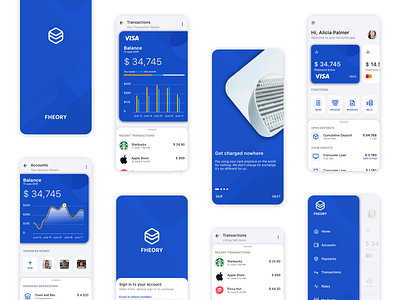 Fheory Multi Purpose Financial iOS UI Kit