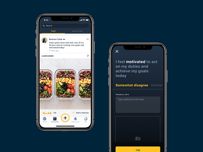 Warrior Up / Feed activity android app feed first responders fitness food app ios ios app mobile app mobile apps motivation personal performance product design social network ui uidesign ux ux design