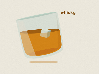 Whisky icon alcohol icon illustration project vector