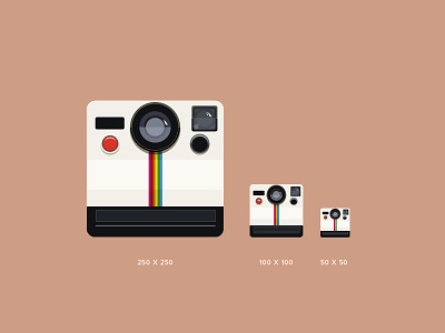Flat Polaroid/photo icon app flat icon icons illustration photo polaroid set vector