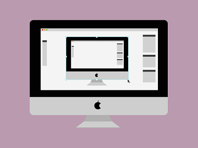 Flat Mac Inception Style apple design flat illustration inception mac software vector webdesign