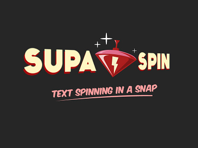 Supa Spin Logo finale app flat identity logo site spin vector website wonder