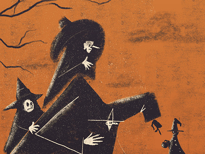 Happy Halloween 🎃 character character design digital art halloween illustration illustrator kidlit kidlit art procreate witches