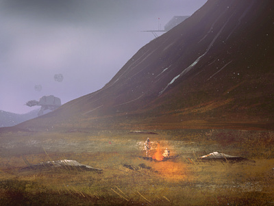 A Stormtroopers’ walk artwork concept art digital art digital painting illustration illustrator painting procreate starwars