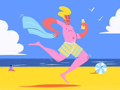 Vacation character design digital art illustration illustrator kidlit procreate summer vacation