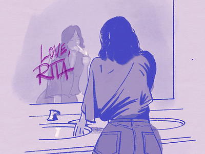Love, Rita character digital art illustration illustrator procreate