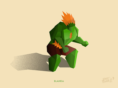 Blanka blanka character illustration pop shapes street fighter vector video games