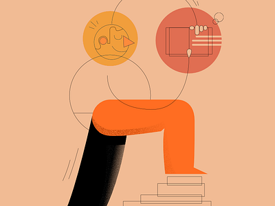 In The Book [WIP] colors illustration line minimal retro shapes vector wip