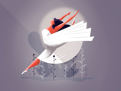 Tiny dancer 💃 classical dancer dancing digital art digital illustration france illustration illustrator lille procreate sport