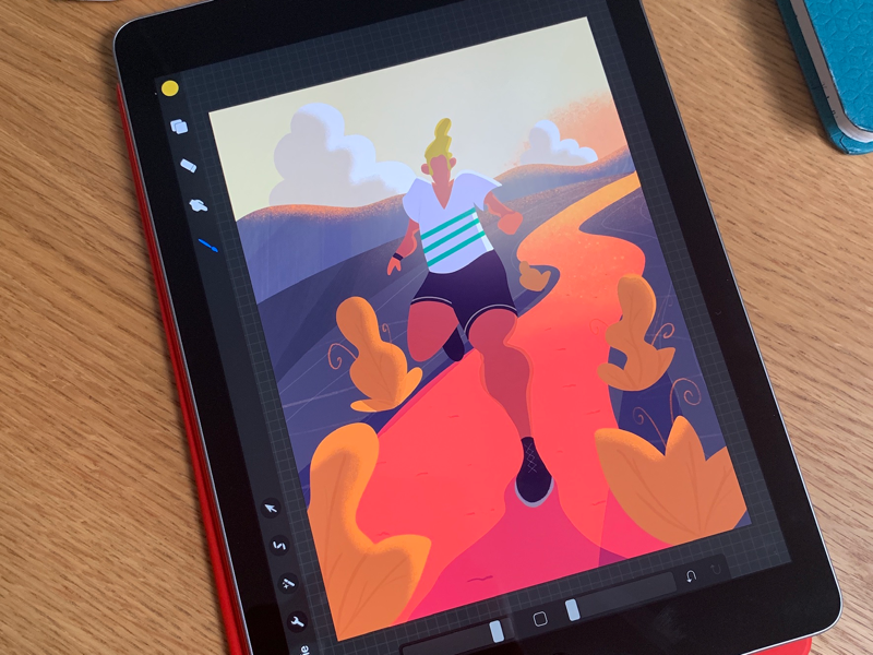 The runner πββοΈ procreate illustrator character sport digital art running runner illustration