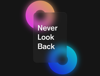 Never Look Back Poster DESIGN design illustration minimal poster typography vector