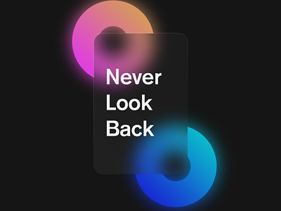 Never Look Back Poster DESIGN