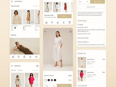 Neu Bloom eCommerce android app checkout clothing design ecommerce interfacedesign mobile shopping ui uidesign ux