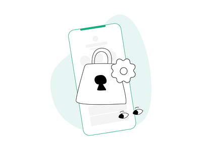 Privacy and Security Animation animation illustration onboarding privacy security