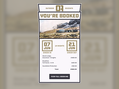 #017 #EmailReceipt #DailyUi 017 booking confirmation bookingconfirmation email email receipt emailreceipt